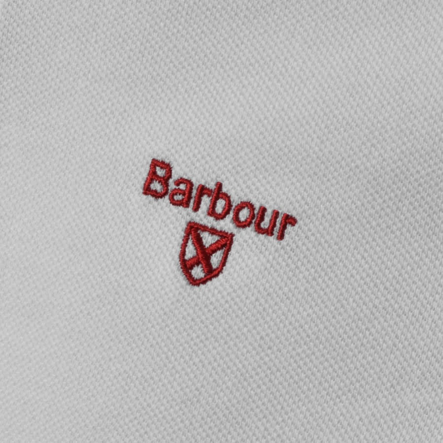 Alternative Image for ProductBarbour Tipped Pique Polo T Shirt White3